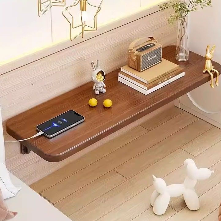 Wall Mounted Desk Fold - Wall-mounted folding table, wall-mounted wooden desk,
