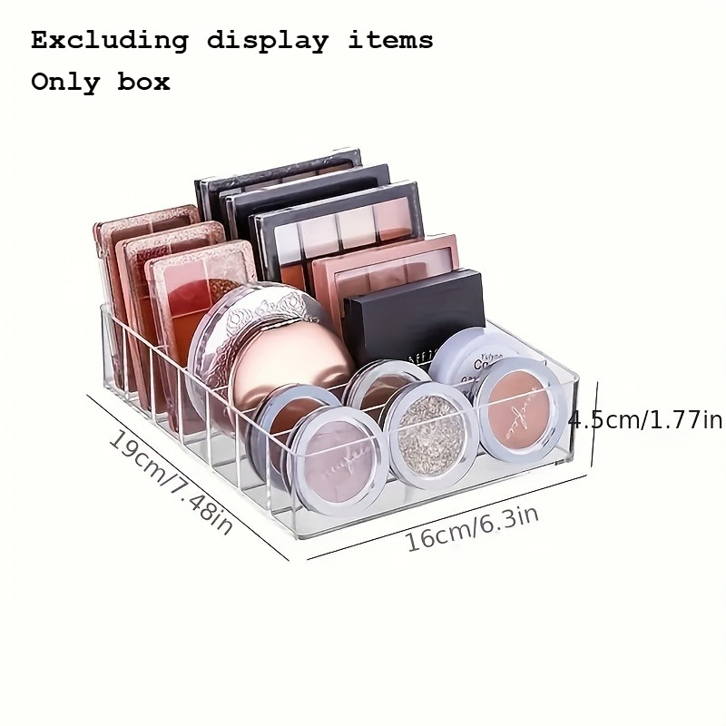 1pc 7-Compartment Clear Plasti - đánh giá và giá Drawer Organizer Tray