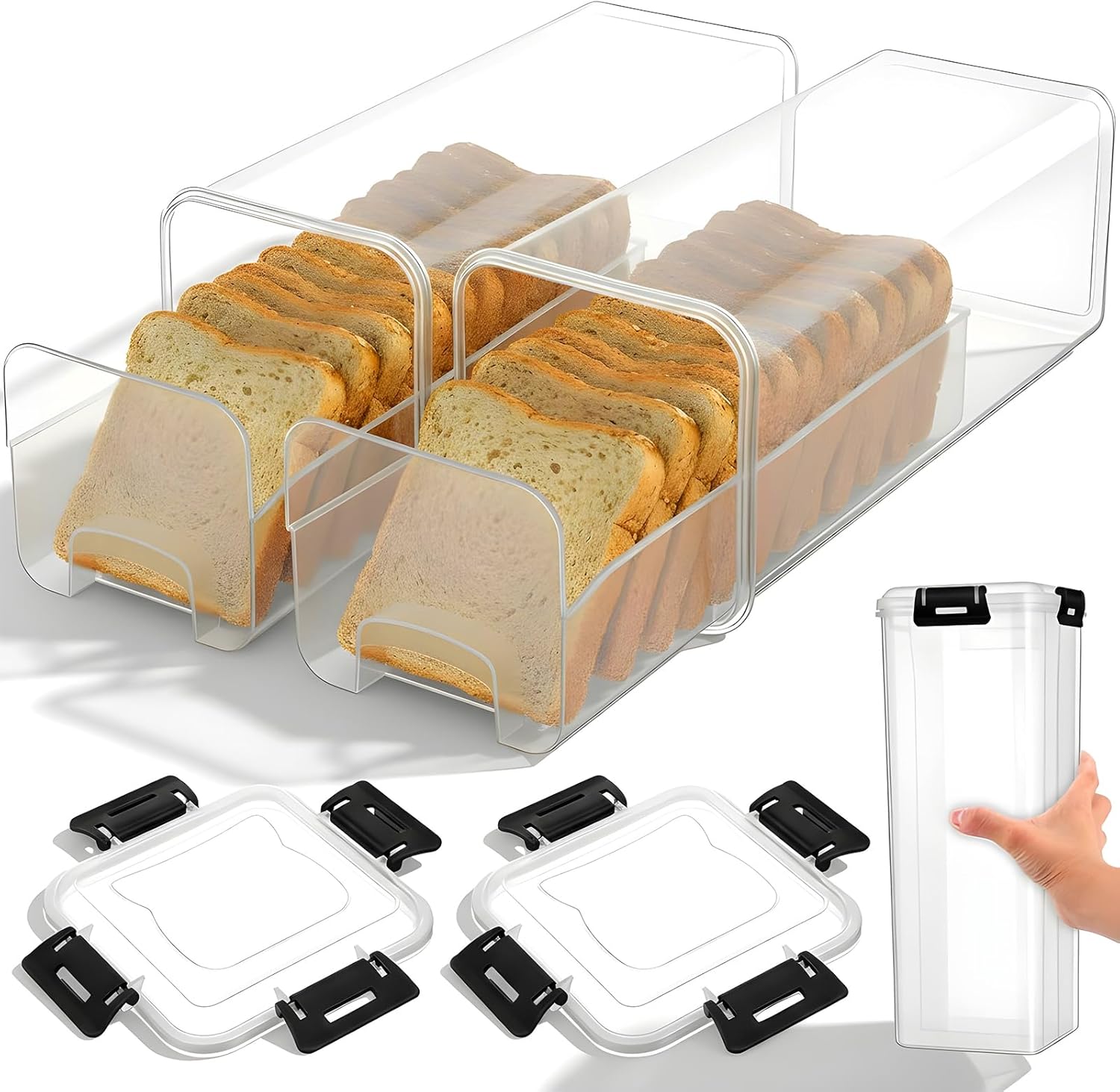 Bread Storage Container with A - đánh giá và giá Drawer Organizer Tray