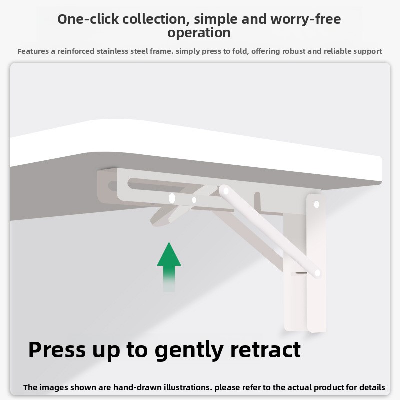 Wall-mounted folding table, wa - đánh giá và giá Wall Mounted Desk Fold