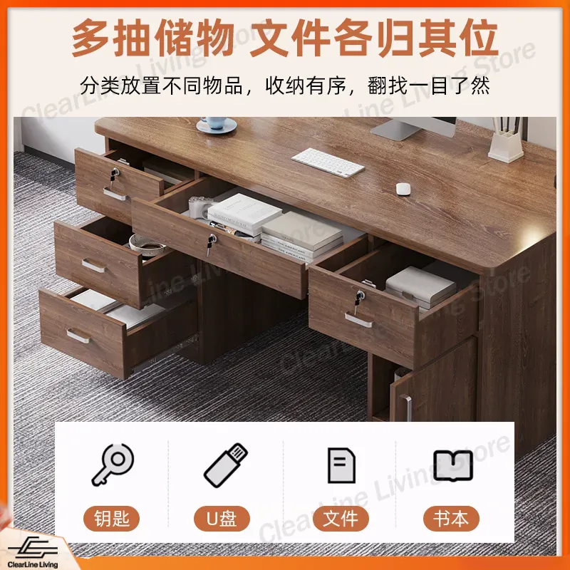 Solid Wood Desk Student Study  - đánh giá và giá Office Furniture Rental